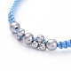 Verstellbare geflochtene Perlenarmbänder aus Nylonfaden BJEW-JB05289-02-3