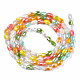 Electroplate Glass Beads Strands X-EGLA-N002-09D-2