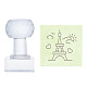 Klare Seifenstempel aus Acryl DIY-WH0438-014-1