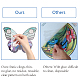 CREATCABIN 8Pcs Butterfly Window Stickers Animals Static Cling Glass Sticker Decals Double-Sided Anti-Collision Decor PVC Art for Home Nursery Bedroom Bathroom Glass Door Decorations DIY-WH0379-003-4