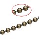 PandaHall Elite 5 Yard Brass Ball Chains CHC-PH0001-11AB-FF-4
