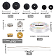 SuperZubehör Bausatz für Armbänder aus natürlichem schwarzem Achat DIY-FH0003-91-6