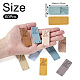 Biyun 60шт 10 цвета кожаные этикетки из микрофибры DIY-BY0001-08-3