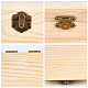 Olycraft 4 pcs 2 styles boîte en bois de pin CON-OC0001-26-4