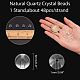 Brins de perles de cristal de quartz naturel arricraft G-AR0001-86-2