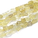 Rohe raue natürliche Zitronenjade Perlen Stränge G-I279-B11-1