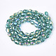 Electroplate Glass Beads Strands EGLA-T013-05D-2