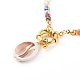 Natural Cowrie Shell Pendant Necklaces NJEW-JN03440-3