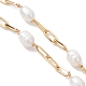 Изготовление браслета-цепочки из натурального пресноводного жемчуга AJEW-JB01457-3
