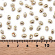 Perles de rocailles en verre de couleurs opaques teintes SEED-N004-007-01-4
