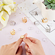 Dicosmetic diy plano redondo en blanco domo kit de fabricación de anillo de manguito DIY-DC0001-65-3