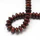 Rondelle Natural Red Jasper Beads Strands G-R309-13-2