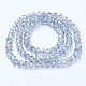 Chapelets de perles en verre transparent électrolytique EGLA-A034-T6mm-Y05-2