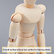 Olycraft 4pcs modello di giunzione in legno figura in legno manichino con giunti flessibili manichino umano schizzo arte disegno modello artista bambola - 8 pollici DIY-OC0002-26-4