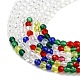 Hebras de perlas de vidrio de color degradado transparente GLAA-H021-01A-45-3
