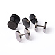Flat Round 304 Stainless Steel Barbell Cartilage Earrings EJEW-L164-07-1