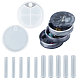 Sunnyclue diy boîte de rangement rotative à 4 compartiments ronde en couches DIY-SC0010-10-1