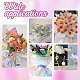 Carta da regalo iridescente bouquet di fiori da regalo DIY-WH0366-99-4