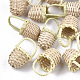 Handmade Reed Cane/Rattan Woven Pendants WOVE-T006-092A-1