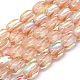 Chapelets de perles en pierre de lune synthétique G-E503-B06-1
