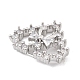Латунные микропаве прозрачные подвески с фианитом KK-K371-29B-P-2