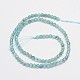 Sfaccettate rotonde fili di perline apatite naturale G-I156-05-2