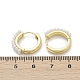Серьги-кольца из искусственного жемчуга из латуни EJEW-M082-04G-3
