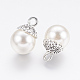 Lega ciondoli perla acrilica PALLOY-G196-14AS-1