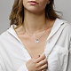 Shegrace 925 collares con colgante de plata de ley chapados en platino JN748A-4