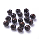 Perles en bois naturel teint X-WOOD-Q006-12mm-06-LF-1
