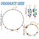 Collier et bracelet de perles naturelles et de graines de verre et boucles d'oreilles pendantes SJEW-SW00008-7