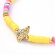 Handmade Polymer Clay Heishi Bead Stretch Bracelets BJEW-JB05078-02-2
