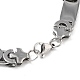 Комплект из ожерелья и браслетов из прямоугольной цепи из нержавеющей стали 201 с защитой от потускнения SJEW-G083-07P-3