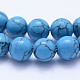 Synthetic Turquoise Beads Strands G-F531-8mm-J03-3