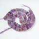 Faceted Natural Amethyst Rondelle Bead Strands G-M198-05-2