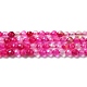 Chapelets de perles en agate à bandes naturelles/agates à bandes G-F447-4mm-H08-2