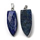 Natural Lapis Lazuli Pointed Pendants G-M405-07P-01-1
