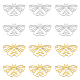 Dicosmetico 2 colore fascino falena cava filigrana farfalla ciondolo gioielli orecchino collana accessorio STAS-DC0013-95-1