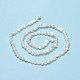 Fili di perle di perle d'acqua dolce coltivate naturali PEAR-A005-05A-01-3
