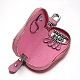 Shining Rectangle PU Leather Key Cases AJEW-M016-02-3