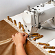 ポリエステル編組レーストリム  ムカデレースリボンの縫製  洋服小物・カーテン小物用  トウモロコシの穂の黄色  5/8インチ（15mm）  約13.12ヤード（12m）/ロール OCOR-WH0078-09D-7