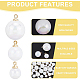 BENECREAT 60Pcs 3 Style ABS Plastic Imitation Pearl Charms KY-BC0001-28-4