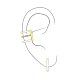 Boucles d'oreilles manchette en laiton et ensembles de boucles d'oreilles EJEW-BB35145-9