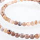 Brins de perles rondes en agate naturelle teinte et chauffée G-E230-01-4mm-1