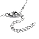 304 bracelet chaîne forçat en acier inoxydable avec rondelles en émail perlées BJEW-G683-02P-01-3
