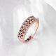 Exquisite Brass Czech Rhinestone Finger Rings for Women RJEW-BB02386-6-3