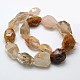 Nuggets naturelles rutile perles de quartz brins G-N0128-67-2