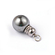 Rotonda in acciaio inox 304 ciondoli perla acrilica STAS-L169-118-2
