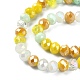 Electroplate Glass Beads Strands EGLA-YW0002-D08-2