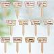 2 пакет деревянных этикеток для растений DIY-CP0012-70-6